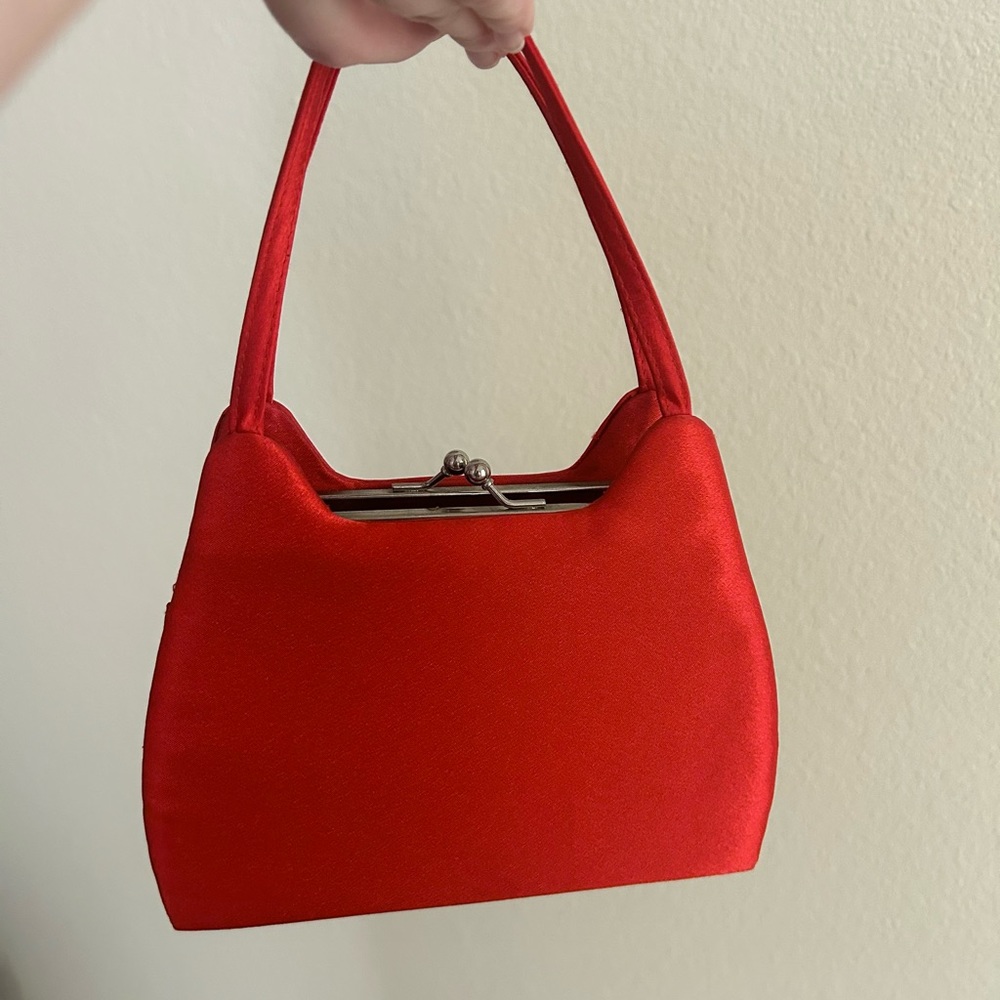 Vintage Satin Bijoux Terner Mini Purse!